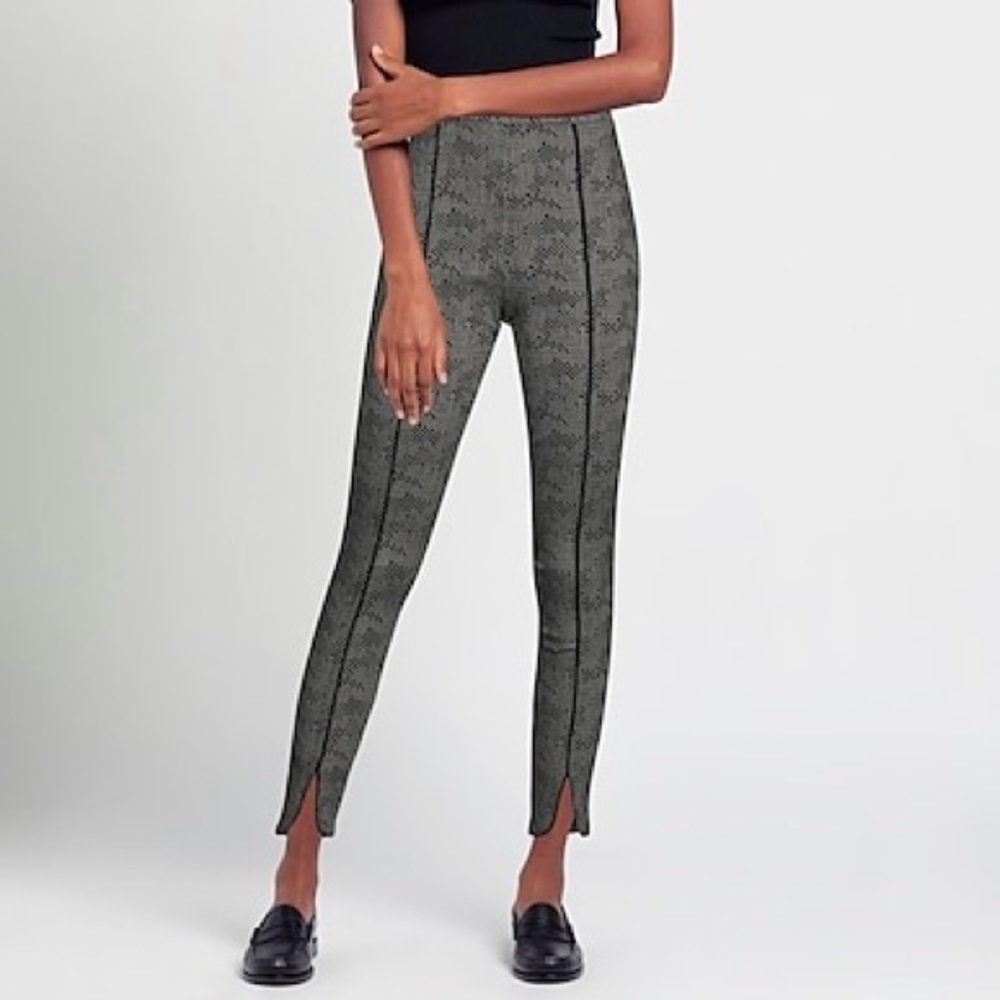 Joseph Ribkoff Pull On Pixie Pant Skinny Stretch Notched Geo Print 18352…